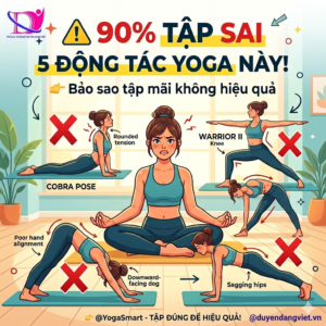 5 lỗi sai Yoga cơ bản người mới bắt đầu thường mắc phải khiến tập luyện không hiệu quả.
